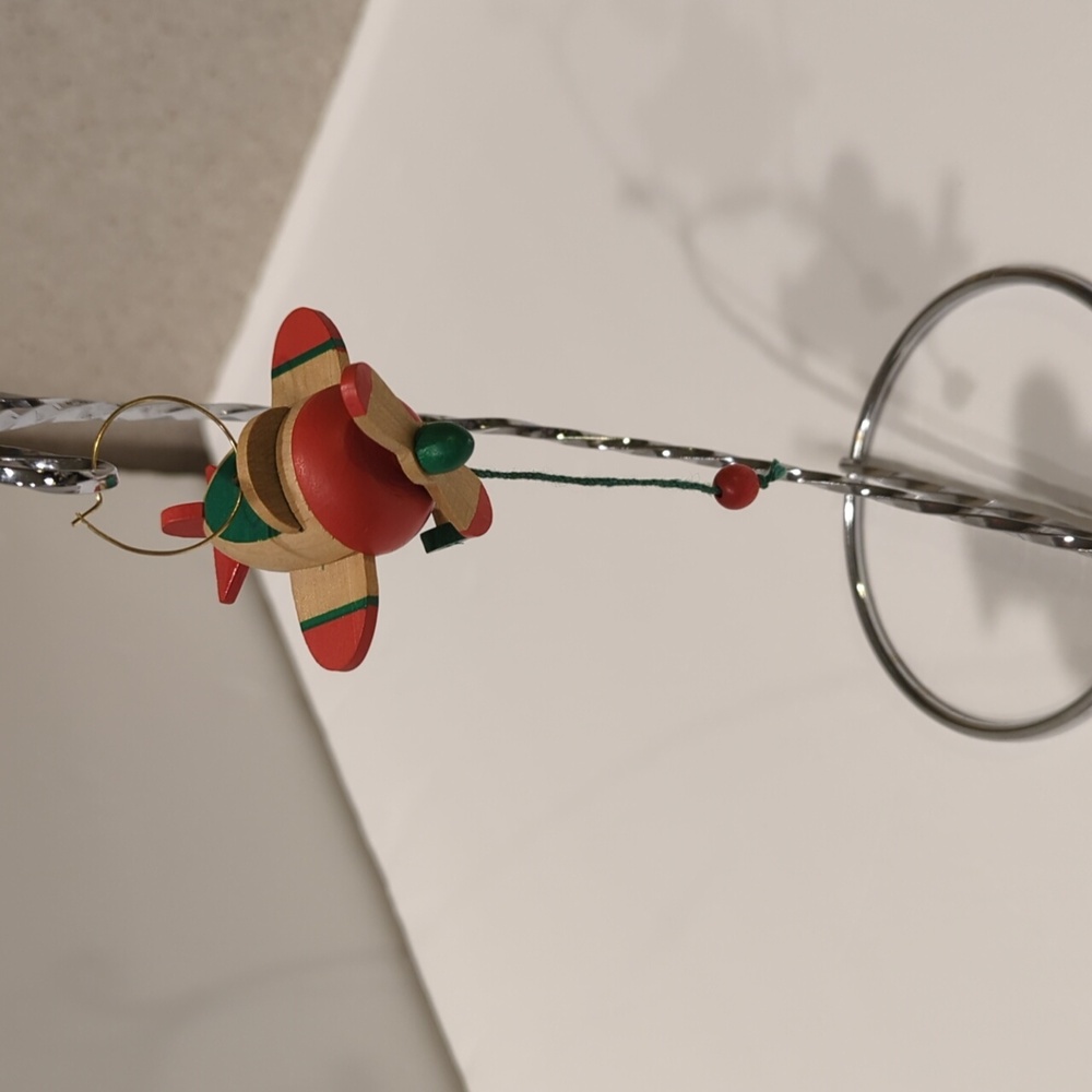 Hallmark Wooden Airplane Christmas Ornament